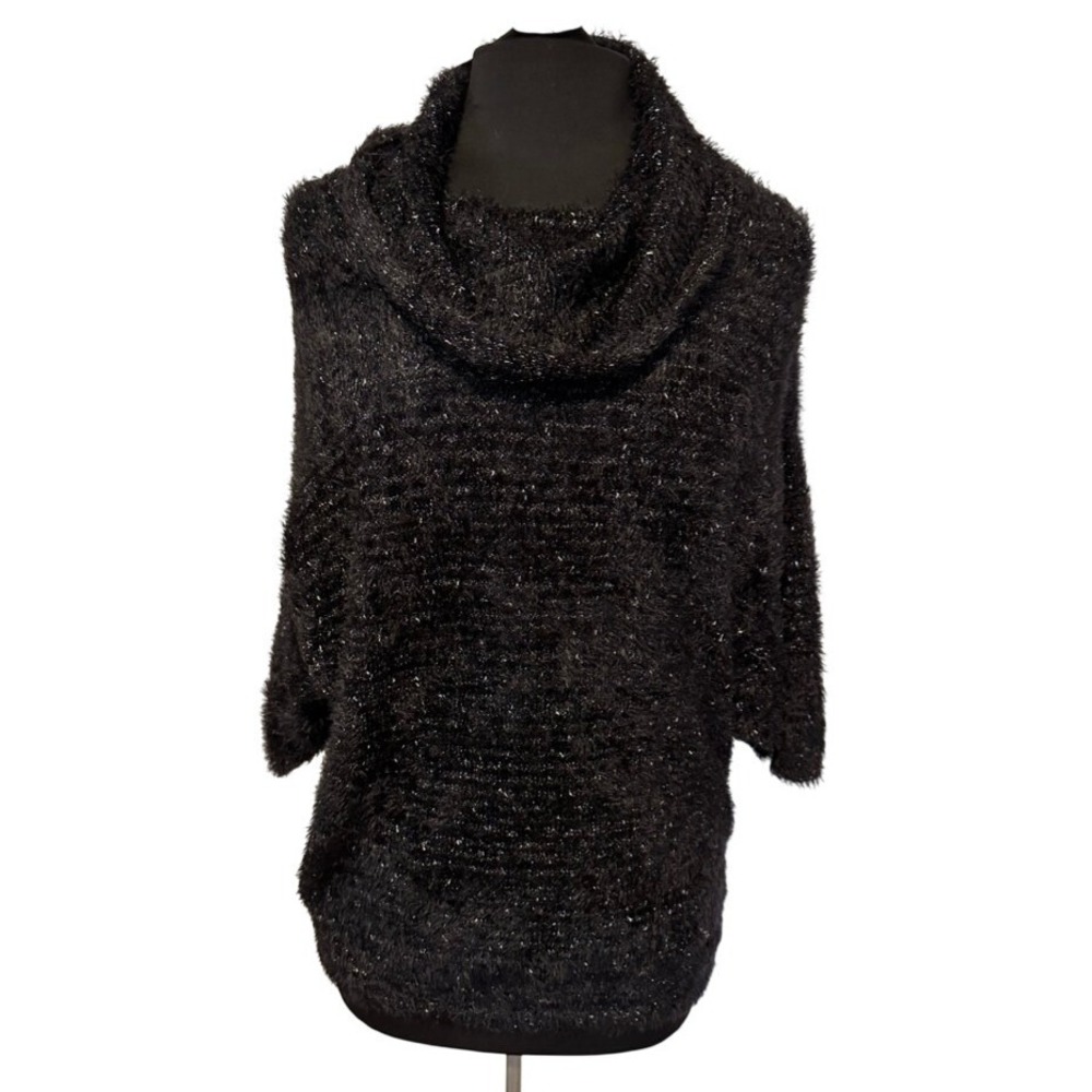 Nine‎ West Jeans Cowl Neck Slouchy Sweater Size S NWT Metallic Knit